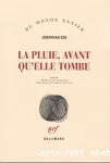 La pluie, avant qu'elle tombe : roman