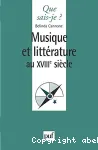 Musique et littérature au 18e siècle