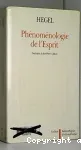 Phénoménologie de l'esprit (édition de 1807)