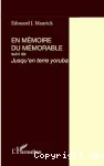 En mémoire du mémorable suivi de Jusqu'en terre yoruba