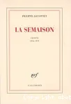 La Semaison : carnets 1954-1979