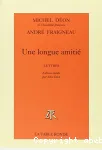 Une longue amitié : lettres