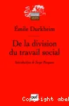 De la division du travail social