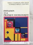 Initiation à la pratique sociologique