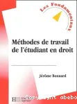 Méthodes de travail de l'étudiant en droit