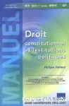 Droit constitutionnel et institutions politiques : AES, Deug 1ère année, droit : année universitaire 2002-2003