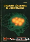 Structures sémantiques du lexique français