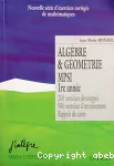 Algèbre et géométrie MPSI 1ere année : 200 exercices développés, 980 exercices d'entraînement