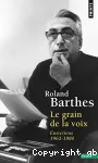 Le Grain de la voix : entretiens 1962-1980