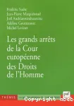 Les grands arrêts de la Cour européenne des droits de l'homme