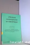 Littérature contemporaine en bibliothèque