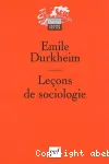 Lecons de sociologie