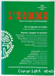 L'Homme : revue française d'anthropologie, n° 163 (2002). De la légende au mythe. Parole, langue et pensée
