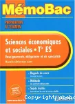 Sciences économiques et sociales, Tle ES