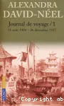 Journal de voyage : 11 août 1904-26 décembre 1917. 1 Lettres à son mari