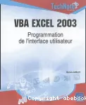 VBA Excel 2003 : programmation de l'interface utilisateur