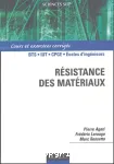 Résistance des matériaux : cours et exercices corrigés