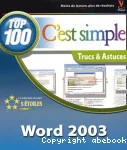 Word 2003 : top 100, trucs & astuces