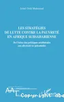 Les stratégies de lutte contre la pauvreté en Afrique subsaharienne