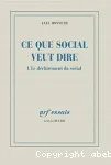 Le déchirement du social