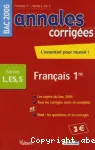 Annales corrigees n.4 bac francais 1ere series l s es 2006