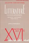 Litterature textes et documents professeur moyen-age - xvie siecle