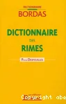 Dictionnaire Bordas des rimes