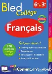 Bled Français Collège 6e à la 3e