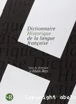 Dictionnaire historique de la langue francaise