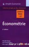 Econométrie : licence 3, master 1 et 2