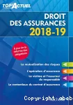 Droit des assurances, 2018-19