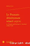 Le pronom-déterminant relatif 