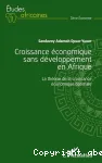 Croissance économique sans développement en Afrique : la théorie de la croissance économique optimale