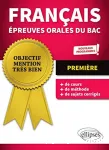 Français, épreuves orales du bac, 1re / nouveaux programmes