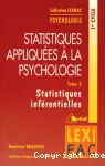 Pychologie. 2, Statistiques inférentielles : 1er cycle