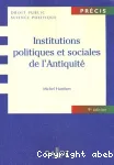 Institutions politiques et sociales de l'Antiquité