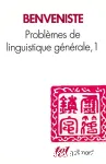 Problèmes de linguistique générale. 1