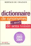 Dictionnaire des synonymes et des mots de sens voisins