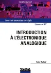Introduction à l'électronique analogique : cours et exercices corrigés