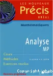 Analyse MP : cours, méthodes, exercices résolus