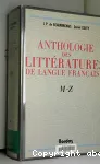 Anthologie des littératures de langue française;tome 2 : M-Z;