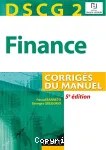 Finance, DCG 2 : corrigés du manuel
