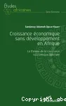 Croissance économique sans développement en Afrique : la théorie de la croissance économique optimale